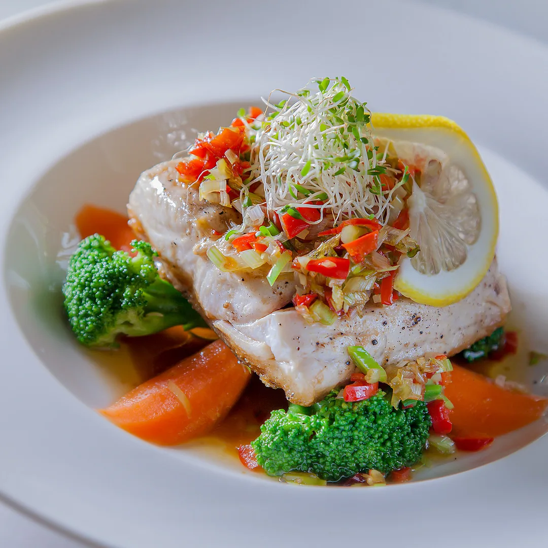 A signature dish prepared at Mahagiri Garden Restaurant